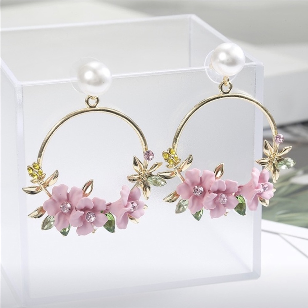 Floral earrings